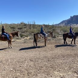 Horseback riding at Ok Corral
