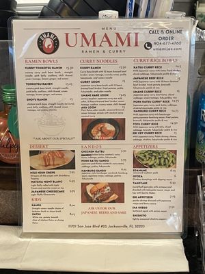 Menu photo 4 Umami Curry & Ramen Jacksonville, FL
