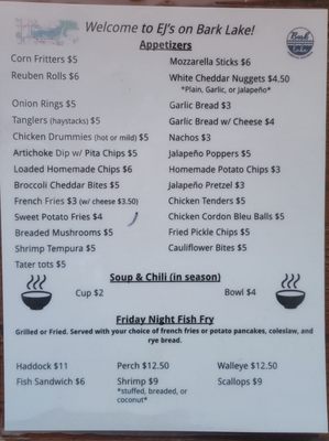 Menu photo 2 EJ's Hubertus, WI