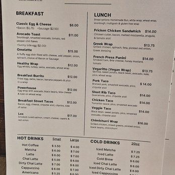 Hayfields - Menu - Coffee & Tea Near Me - North Salem, New York
