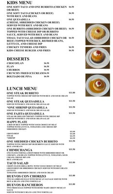 Menu photo 4 El Rodeo Summerville, SC