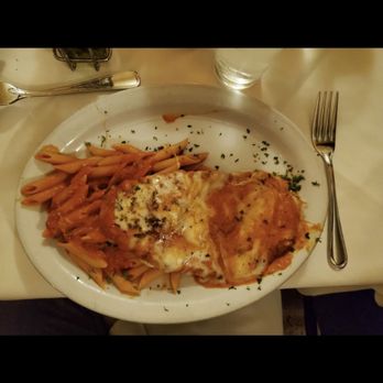 Luna Rossa - Parmesan chicken with pasta (I think?) - Italian Near Me - Tustin, California Luna Rossa - Parmesan chicken with pasta (I think?) - Italian Near Me - Tustin, California