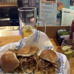 Bar - Sliders and a frosty cold Coors Light