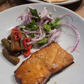 Delbar Middle Eastern - Smoked sea bass - Persian/Iranian Near Me - Atlanta, Georgia