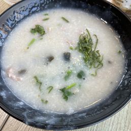Pork and century egg congee Pork and century egg congee