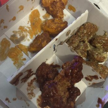 Buffalo Wild Wings - Flavors are good, garlic parmesan, mild Buffalo and sweet bbq but the chicken itself was horrible dry and hard. This isn't worth $35. - Sports Bars Near Me - Simi Valley, California Buffalo Wild Wings - Flavors are good, garlic parmesan, mild Buffalo and sweet bbq but the chicken itself was horrible dry and hard. This isn't worth $35. - Sports Bars Near Me - Simi Valley, California