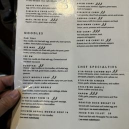 Main entrees Main entrees