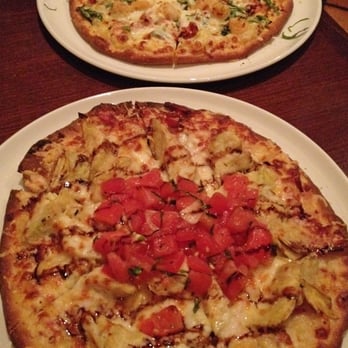 Biscottis - Artichoke and proscuitto ($11) pizza with asiago and mozzarella and the sauteed shrimp ($11) pizza - American Near Me - Jacksonville, Florida Biscottis - Artichoke and proscuitto ($11) pizza with asiago and mozzarella and the sauteed shrimp ($11) pizza - American Near Me - Jacksonville, Florida