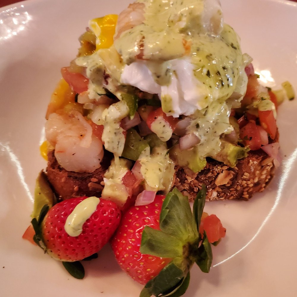 Canton St Social - Side angle of the avo toast $16 - New American Near Me - Roswell, Georgia Canton St Social - Side angle of the avo toast $16 - New American Near Me - Roswell, Georgia