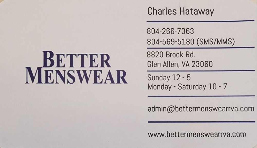 Better Mens Wear Logo