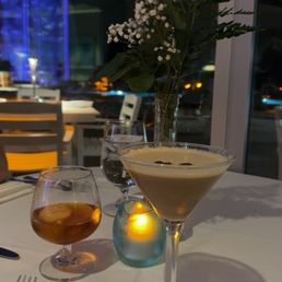 Smoked old fashion and espresso martini