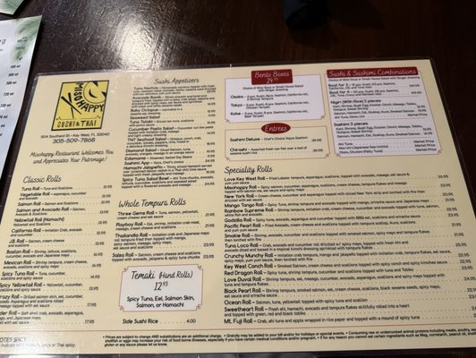 Menu photo 4 Misohappy Key West, FL