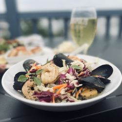 Sydney Street Pub - Thai green curry special with scallops, shrimp, and mussels