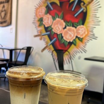 Corazon Coffee Bar - Dirty horchata and iced lavender latte - Coffee & Tea Near Me - Santa Ana, California Corazon Coffee Bar - Dirty horchata and iced lavender latte - Coffee & Tea Near Me - Santa Ana, California