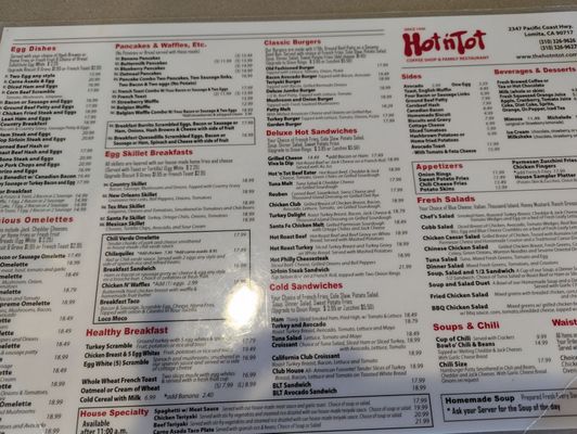 Menu photo 1 Hot N Tot Lomita, CA