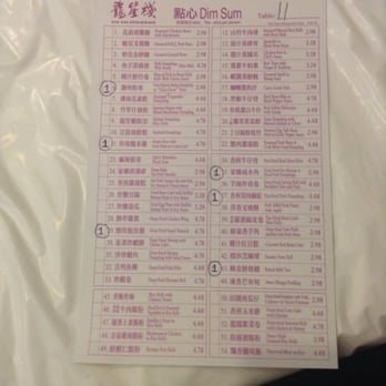 Rol San - Menu we got on a Saturday lunch. - Dim Sum Near Me - Toronto, Ontario