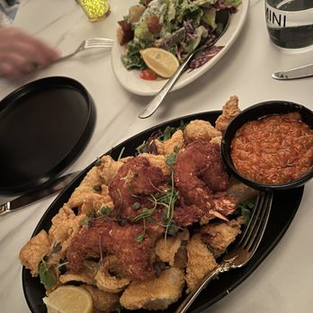 Rimini Restaurant - Shrimp and calamari frittiti and Caesar salad - Italian Near Me - Kirkland, Washington Rimini Restaurant - Shrimp and calamari frittiti and Caesar salad - Italian Near Me - Kirkland, Washington