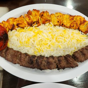 Isfahan Kabob - Chicken Combo: 1 chicken breast and 1 kubideh - Persian/Iranian Near Me - San Jose, California