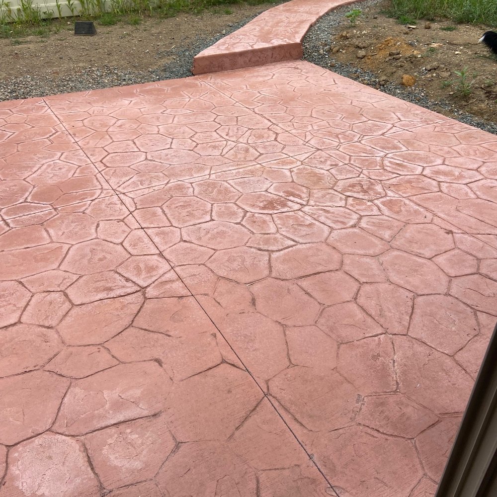 Sam The Concrete Man - Allentown - Discoloration from sealant being applied 28 days too early. - Masonry/Concrete Near Me Sam The Concrete Man - Allentown - Discoloration from sealant being applied 28 days too early. - Masonry/Concrete Near Me