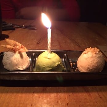 Ronin Sushi - Ice cream sampler: oreo, green tea, peanut butter - Japanese Near Me - Royal Oak, Michigan