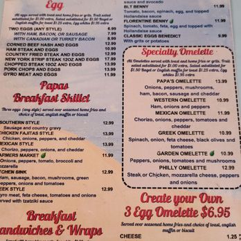 Papa's New York Diner - Menu - Breakfast & Brunch Near Me - Clearwater, Florida Papa's New York Diner - Menu - Breakfast & Brunch Near Me - Clearwater, Florida