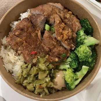 Ooodles Noodle House - Fried pork chop over rice - Chinese Near Me - Bayside, New York