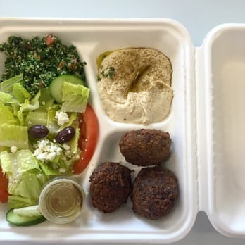 Mediterranean Delite - Falafel plate to-go. Delicious! - Delis Near Me - San Carlos, California Mediterranean Delite - Falafel plate to-go. Delicious! - Delis Near Me - San Carlos, California