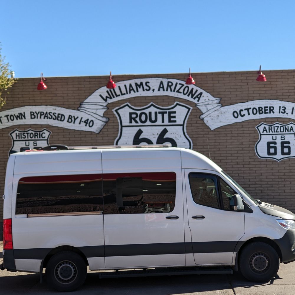The Sprinter van in Williams Arizona