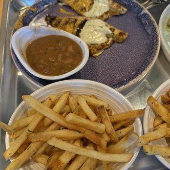California Fish Grill - Seabass with beans and fries - Seafood Near Me - Concord, California
