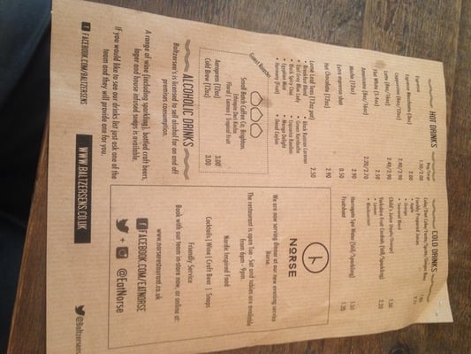 Menu photo 4 Baltzersen's Harrogate, NYK