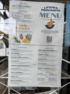 Menu photo 4 Uptown Provisions Whittier, CA
