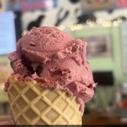 Holy Cow Ice Cream Shop - Black cherry waffle cone