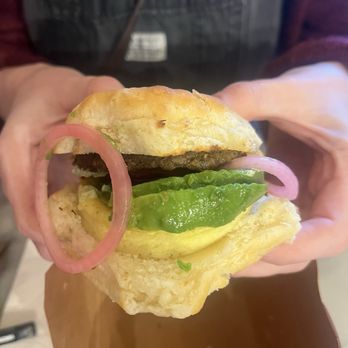 Black & Brew - Rancheros biscuit sandwich - Coffee & Tea Near Me - Lakeland, Florida Black & Brew - Rancheros biscuit sandwich - Coffee & Tea Near Me - Lakeland, Florida