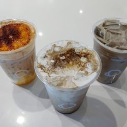 Broken Cream Orange Latte, Broken Cream Matcha Latte, Organic Roasted Matcha Latte