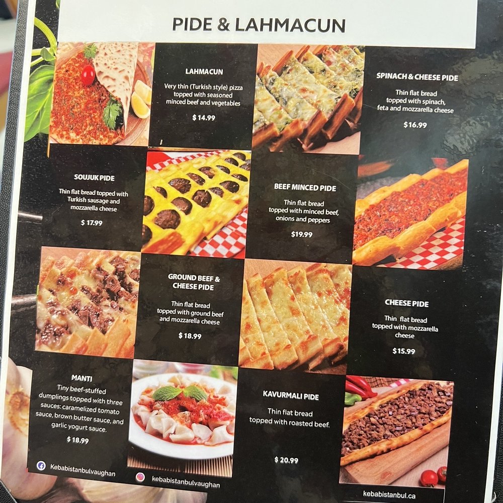 Kebab Istanbul - Menu - Middle Eastern Near Me - Vaughan, Ontario Kebab Istanbul - Menu - Middle Eastern Near Me - Vaughan, Ontario