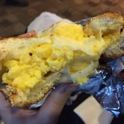 Bagel Bar - Bagel with egg and cheese!