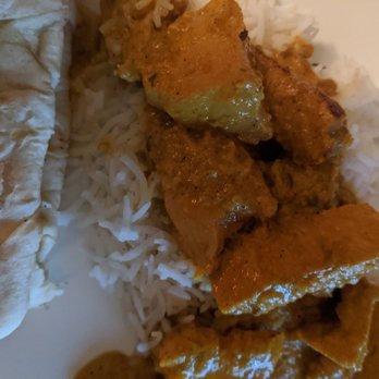 All India Cafe - Chicken korma and plain naan - Indian Near Me - Glendale, California