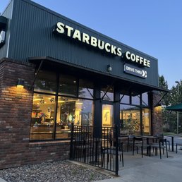 the outside of a starbucks coffee shop the outside of a starbucks coffee shop
