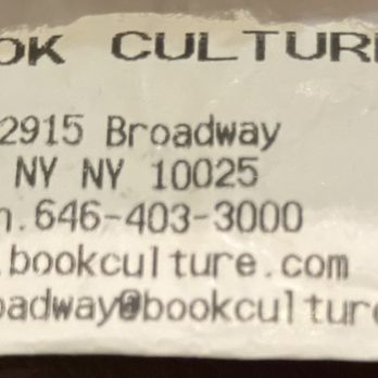 Book Culture on Broadway - store info spring 2026 - Bookstores Near Me - Manhattan, New York Book Culture on Broadway - store info spring 2026 - Bookstores Near Me - Manhattan, New York