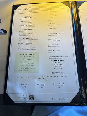 Menu photo 3 Verde Restaurant Costa Mesa, CA