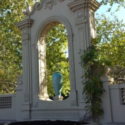 Exedra Arch marks the beginning of one of the best off-leash dog walking spots ever!