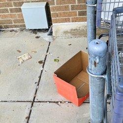 ALDI - The cart area by store entrance