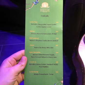 Debonair Supper Club - Cocktail menu January 2024 - Supper Clubs Near Me - Orlando, Florida Debonair Supper Club - Cocktail menu January 2024 - Supper Clubs Near Me - Orlando, Florida