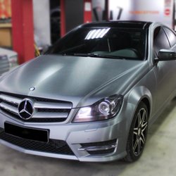 Elite Custom Wraps - Color Change on a mercedes