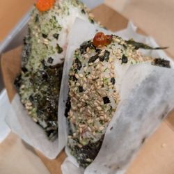 Rice & Nori - Mentaiko avocado and ikura mentaiko onigiri