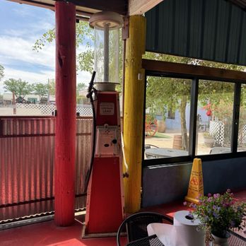 Pie Box - Some of their decor Vintage gas pump - Desserts Near Me - Black Canyon City, Arizona Pie Box - Some of their decor Vintage gas pump - Desserts Near Me - Black Canyon City, Arizona