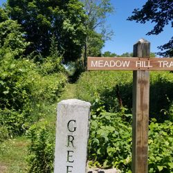 Meadow Hill Trail - Entrance off Old Town Road leads back toward the shore