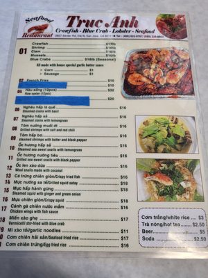 Menu photo 7 Truc Anh Restaurant San Jose, CA