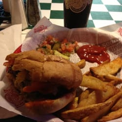 Fuddruckers - Half pound burger combo.
