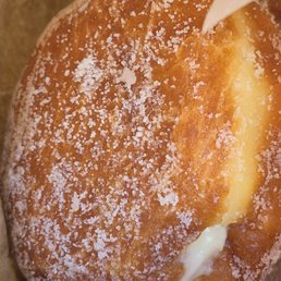Bavarian cream filled donut